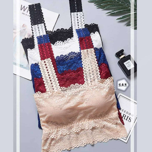 Pack Of 3 Stylish Lace Bralette