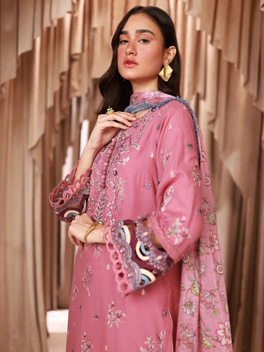 1 & Get 1 Free - LUXURY LAWN EMBROIDERED SUIT