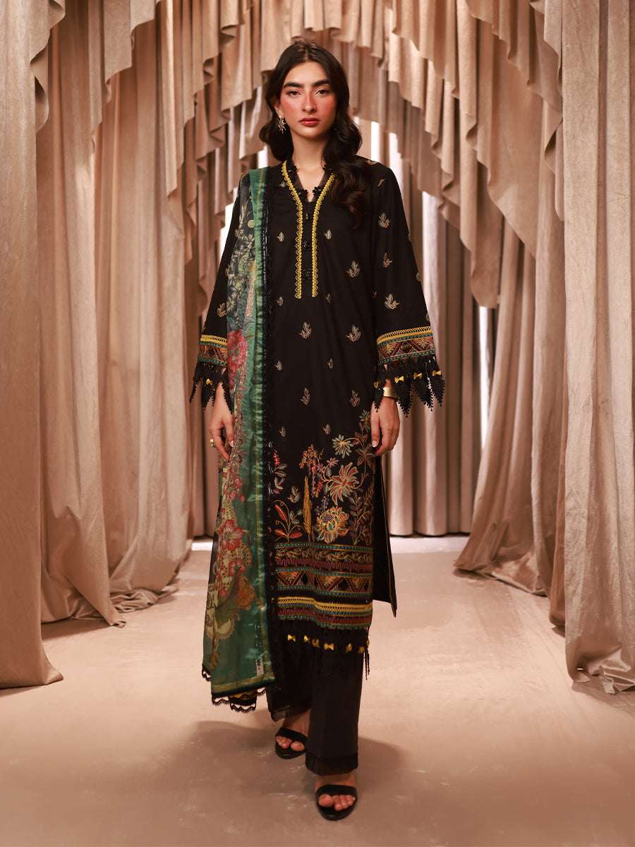 1 & Get 1 Free - LUXURY LAWN EMBROIDERED SUIT