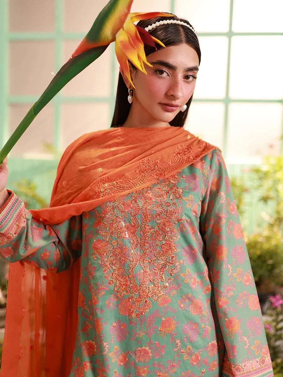 1 & Get 1 Free - LUXURY LAWN EMBROIDERED SUIT