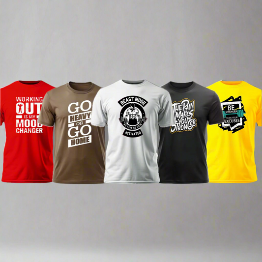 Pack of 5 Printed Dri-Fit Tees