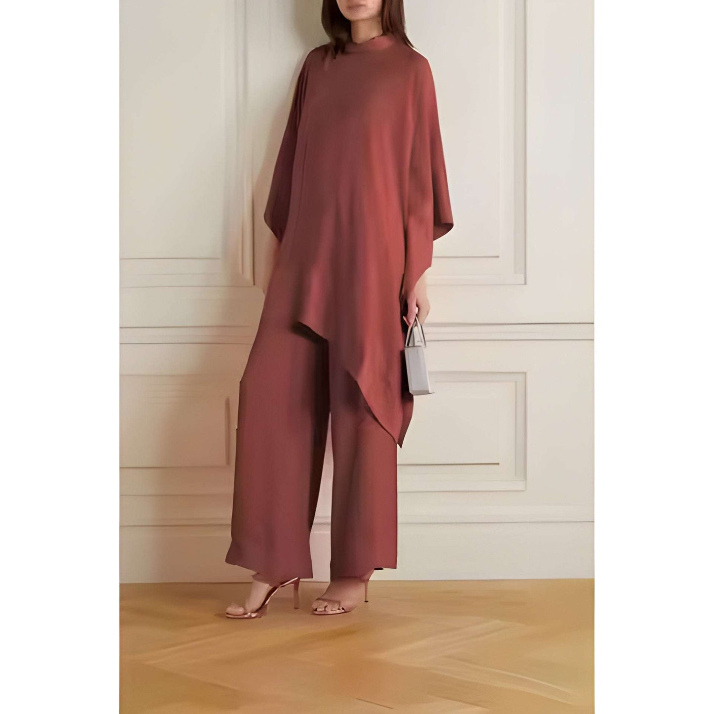 Buy 1 Get 1 Free - Chic Casual Floral Print Coord Two-Piece Set with Pants | Western Style Cotton Summer Suit 76392 (40% Off Super Summer Sale!