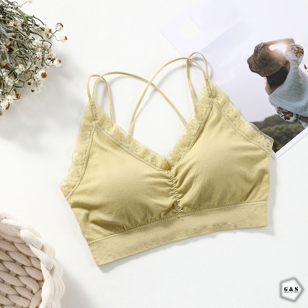 New Design Pack Of 3 Cross Back Casual/Sports Bralette