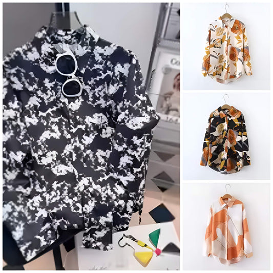 Pack of 4 Trendy Summer T-Shirts for Women – Floral & Graphic Prints | Breathable, Stylish, and Comfortable - 1027