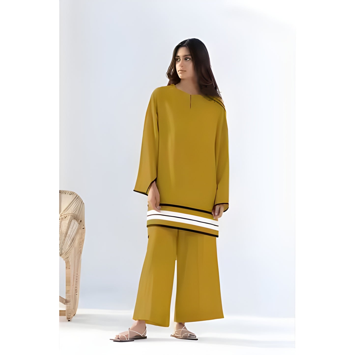 Buy 1 Get 1 Free - Chic Casual Floral Print Coord Two-Piece Set with Pants | Western Style Cotton Summer Suit 76395 (40% Off Super Summer Sale!