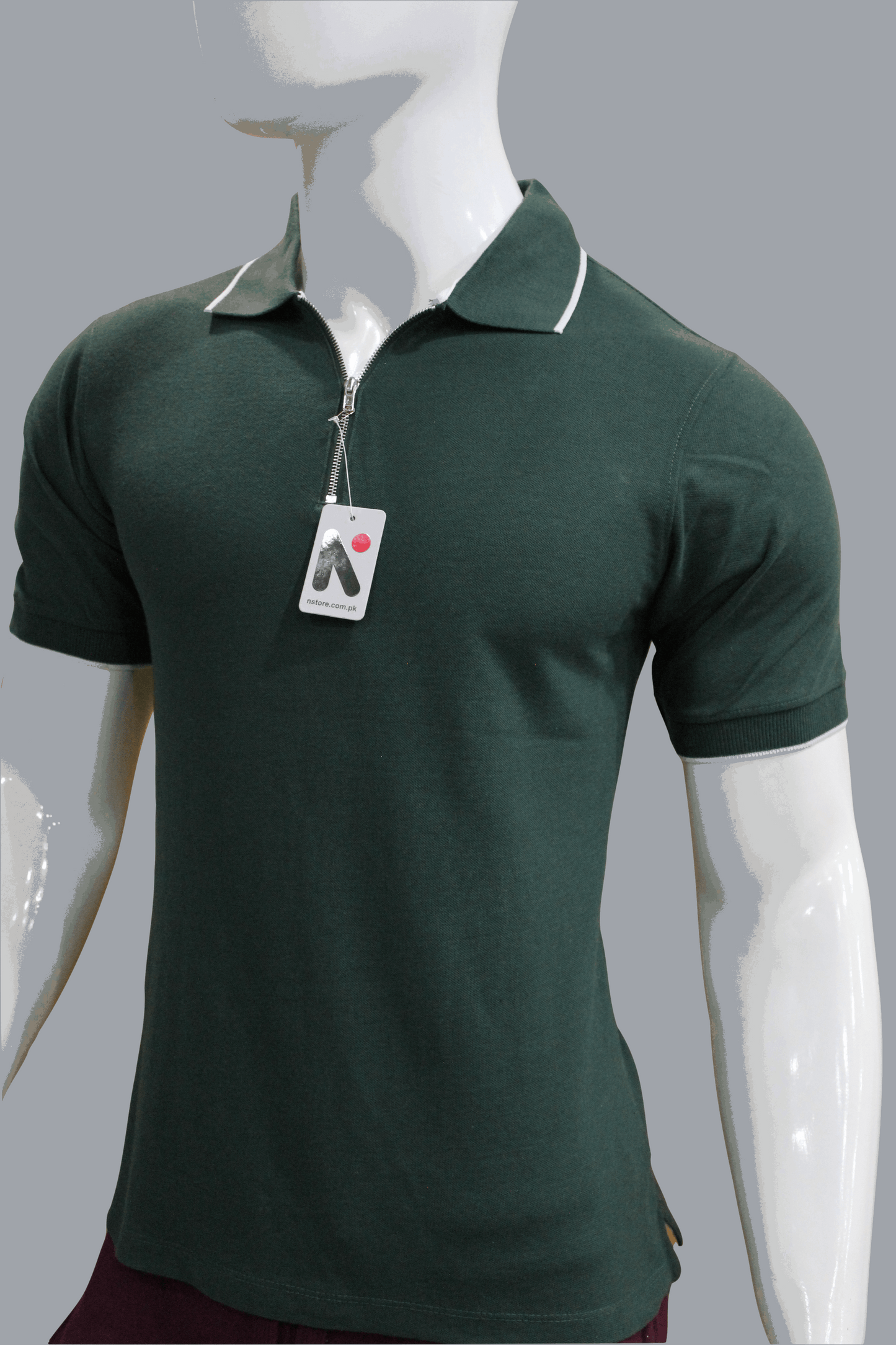 Mens Ziper Summer Polo Shirt