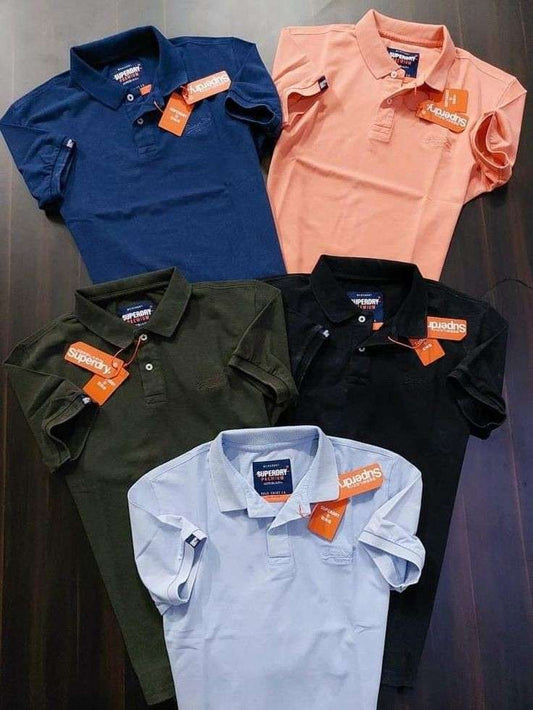 Pack of 5 | 50% OFF Men's Stylish Polo T-Shirts | Premium Quality | Article#101