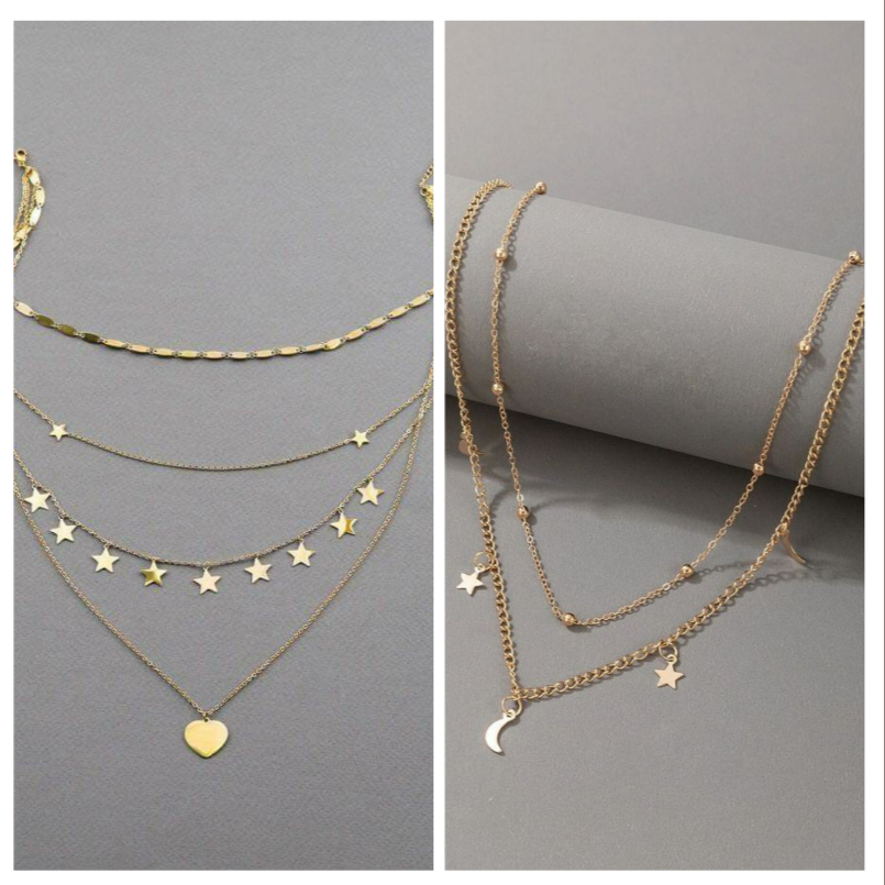 Stylish Layered Necklace Set β Buy 1 Get 1 Free | Stock Clearance Offer Deal87665