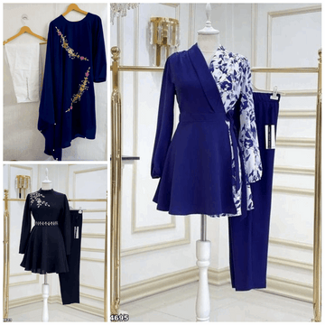 Pack of 3 Women's Casual Summer Suit Set Stylish, Premium Stitched Kurti & Trousers l 40% OFF l 7634958