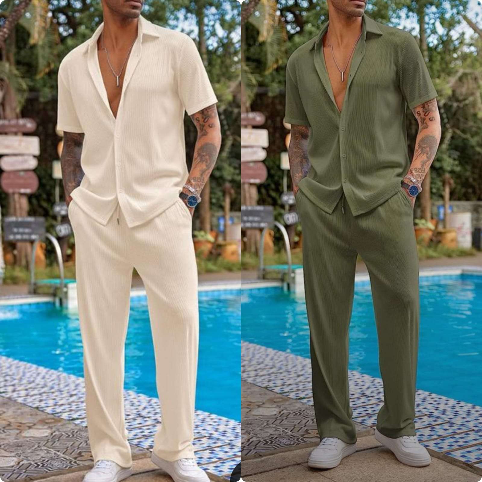 Pack of 2 Men's Summer Suit For Men l Upto 50% Off Summer Sale l Article017