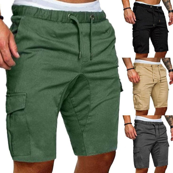 Pack of 4 Cotton Shorts for Men – Breathable Summer Wear with Elastic Waist & Drawstring | Multi-Color | 7624