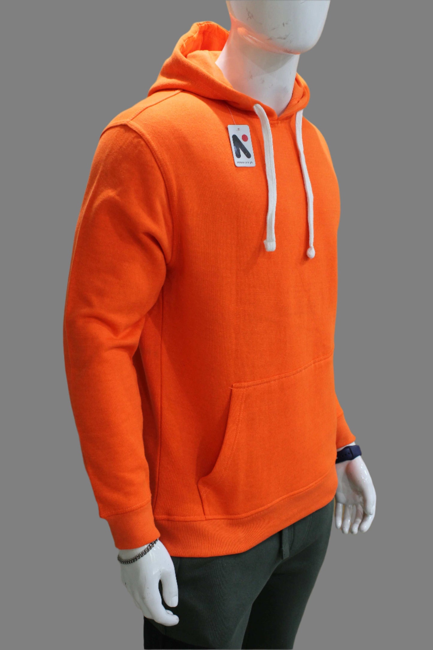 Solid Color Unisex Pullover Hoodie