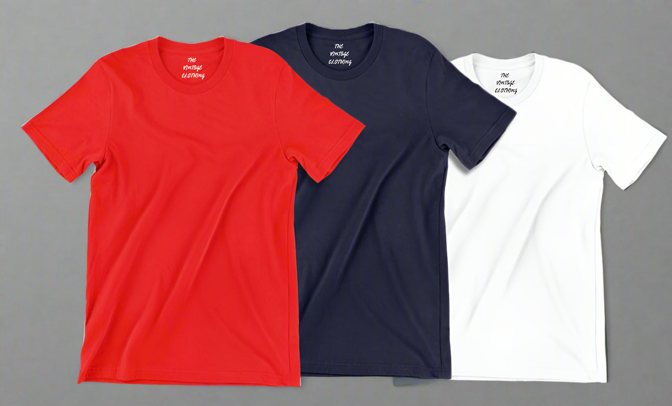 Pack of 3 plain Half sleeves T-Shirt