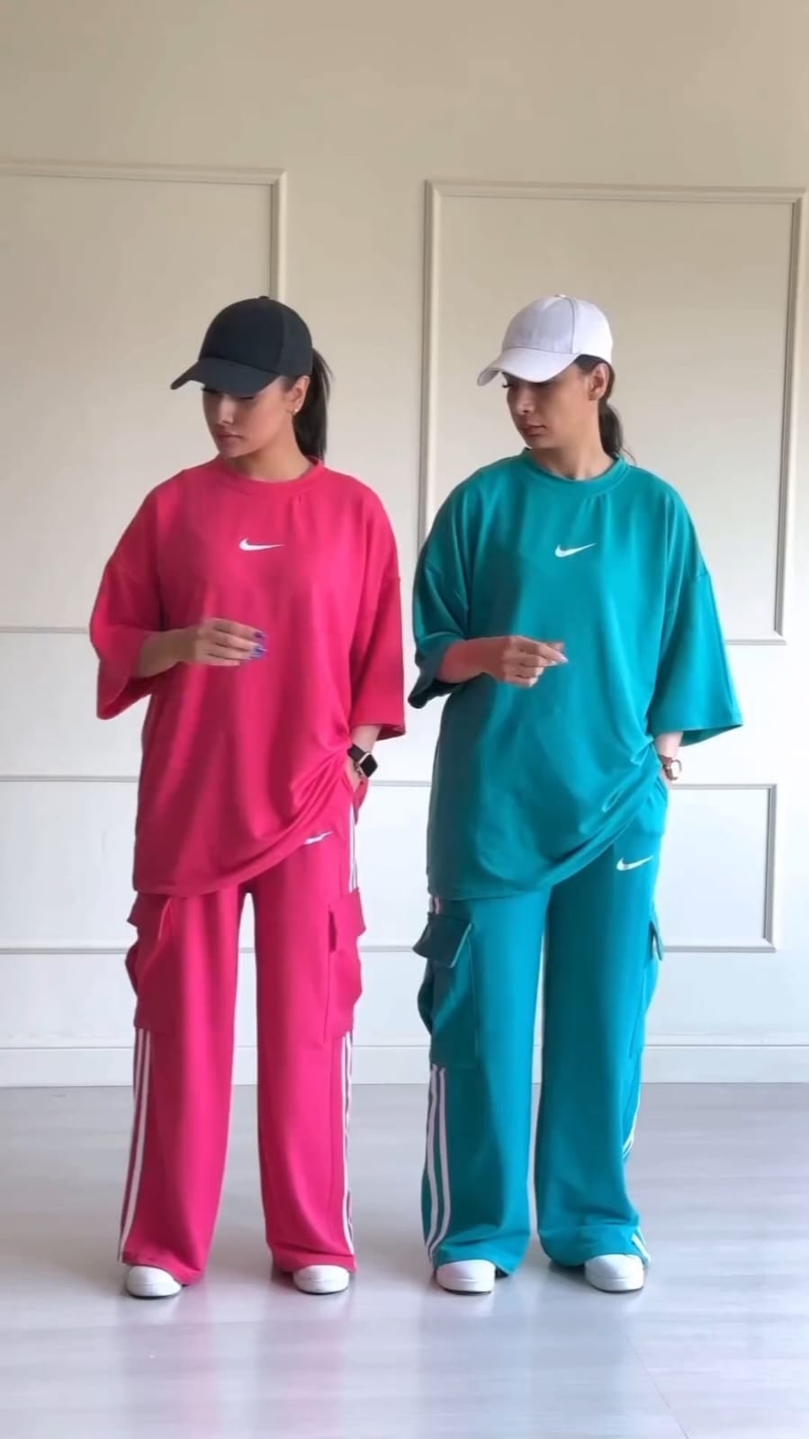 Urban Edge Drop Shoulder Tee & Cargo Cotton Jersey Set