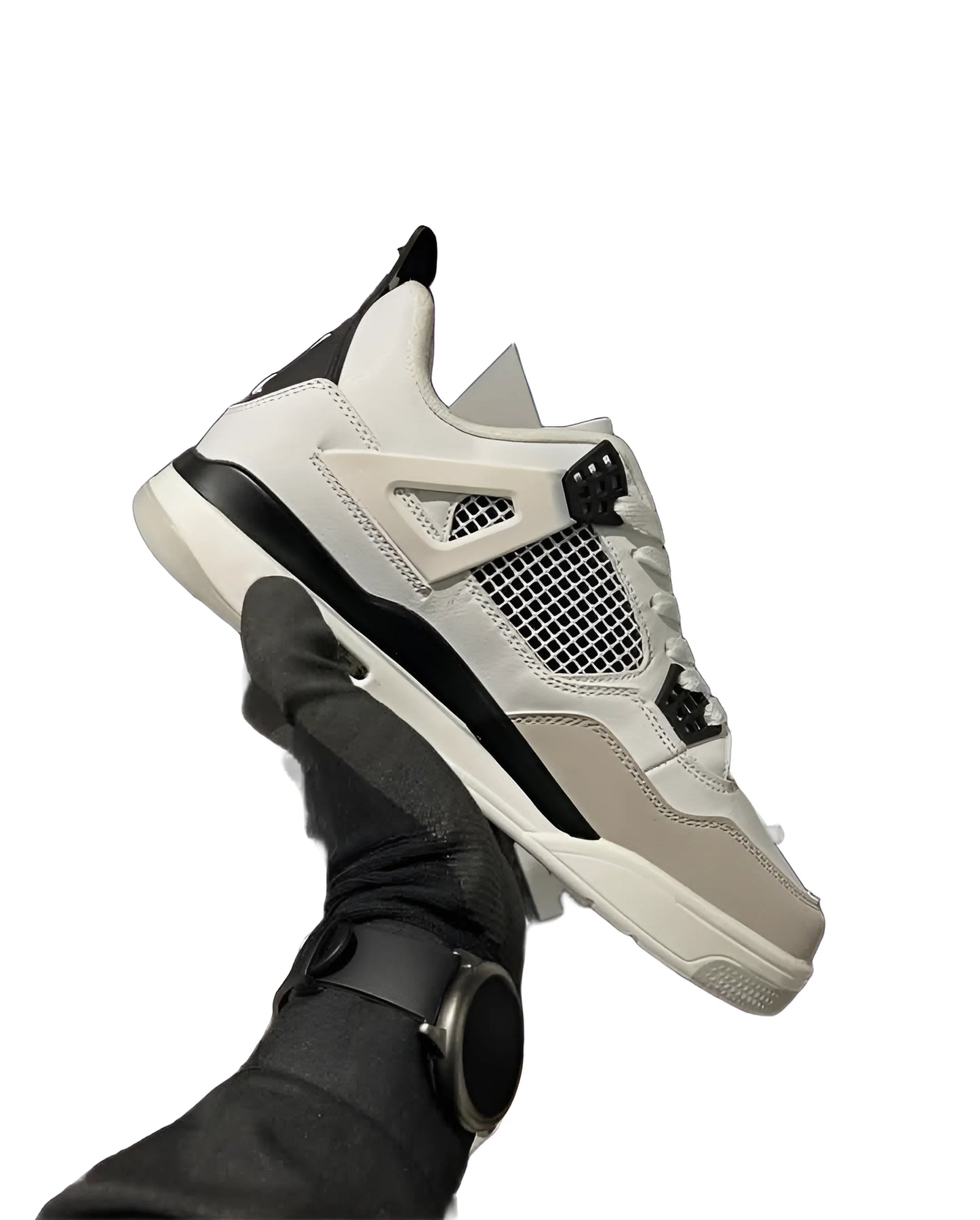 AIR JORDAN 4 - Retro - White with Black