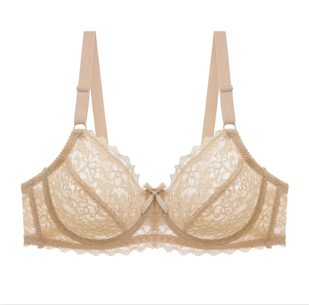 Transparent Cotton Bras – Pack of 2 | Non-Padded, Non-Wired, Full Net Design