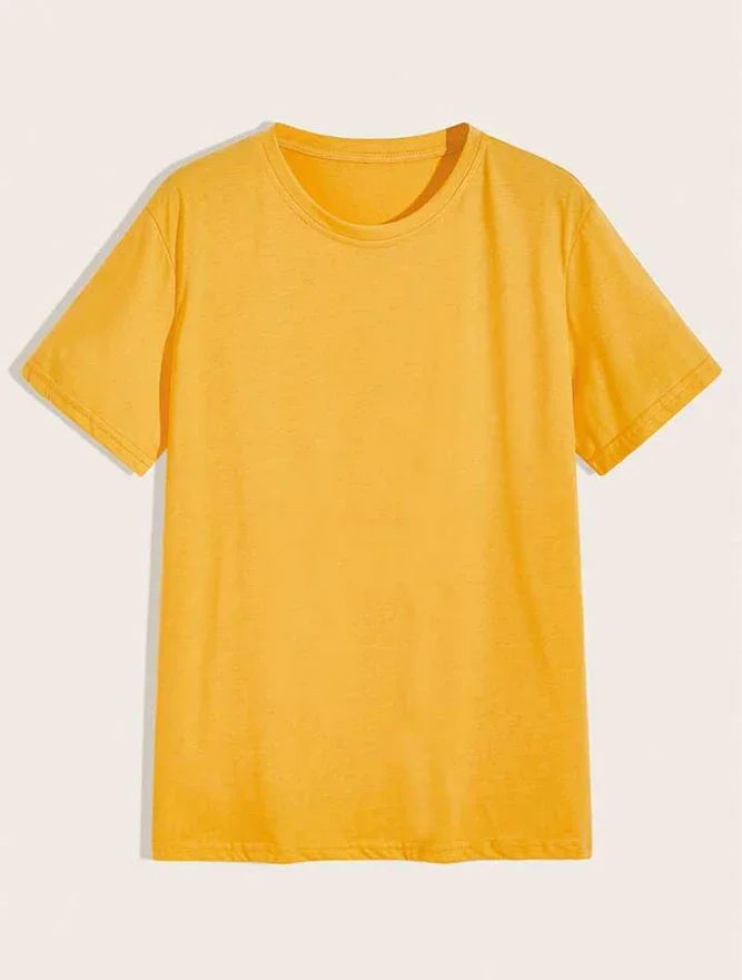 Men's Basic Solid Color T-Shirts.