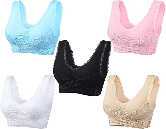 30% off - comfy corset bra front cross side buckle lace bras