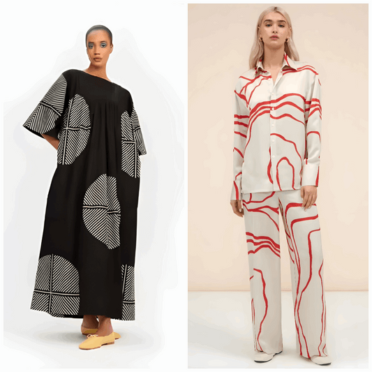 Buy 1 Get 1 Free - Chic Casual Floral Print Coord Two-Piece Set with Pants | Western Style Cotton Summer Suit 76390 (40% Off Super Summer Sale!