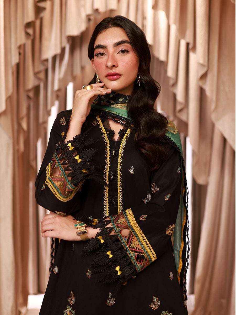 1 & Get 1 Free - LUXURY LAWN EMBROIDERED SUIT