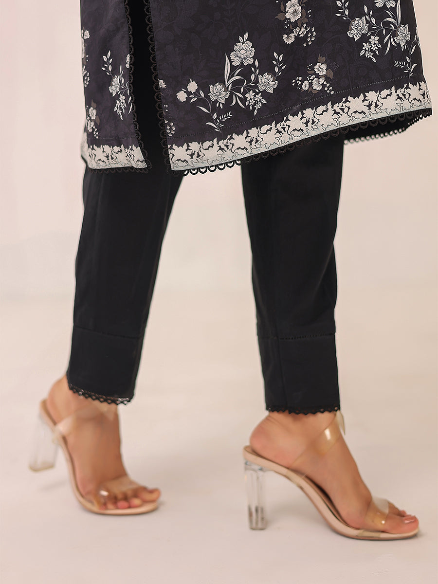 1 & Get 1 Free - MONOCHROME DIGITAL PRINTED LAWN SILK SUIT