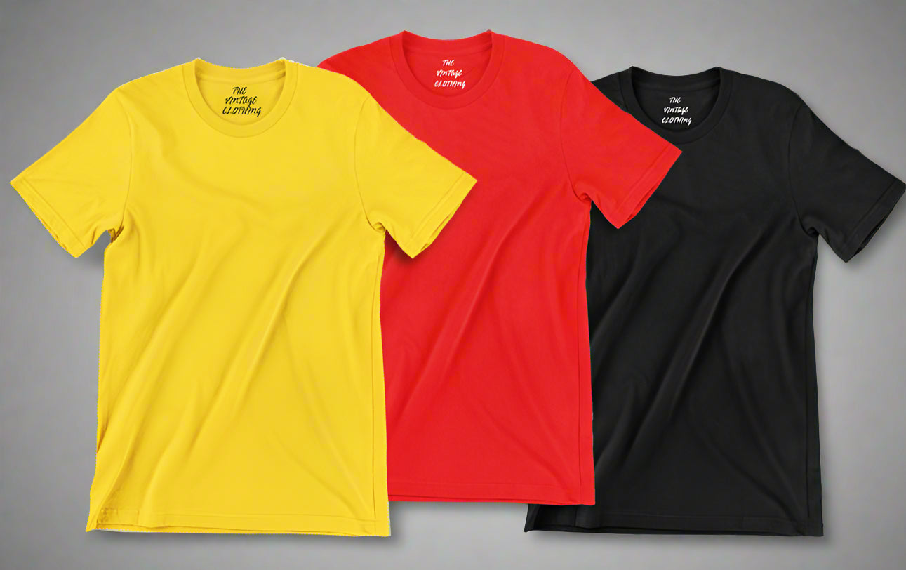 Pack of 3 plain Half sleeves T-Shirt