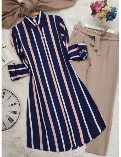 Chic Pack of 2 Women's Casual Summer Suit Set – Premium Stitched Kurti & Trousers | 50% Off Summer Sale | Item No. 986496