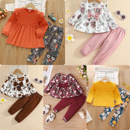 Premium Summer Baby Girl Suits (Pack of 5) Kids Collection - All Sizes Available Article#76291