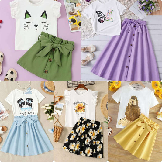 Premium Summer Baby Girl Suits (Pack of 5) Kids Collection - All Sizes Available Article#76292