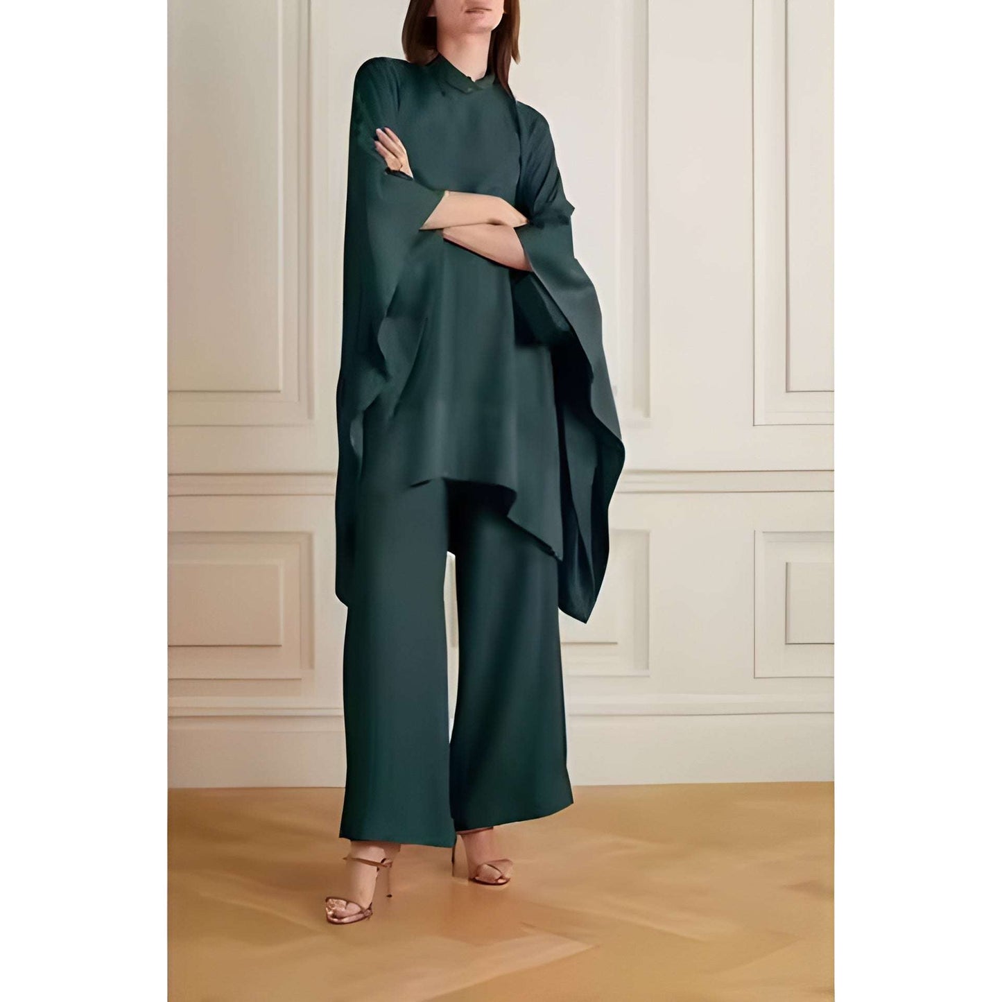 Buy 1 Get 1 Free - Chic Casual Floral Print Coord Two-Piece Set with Pants | Western Style Cotton Summer Suit 76399 (40% Off Super Summer Sale!