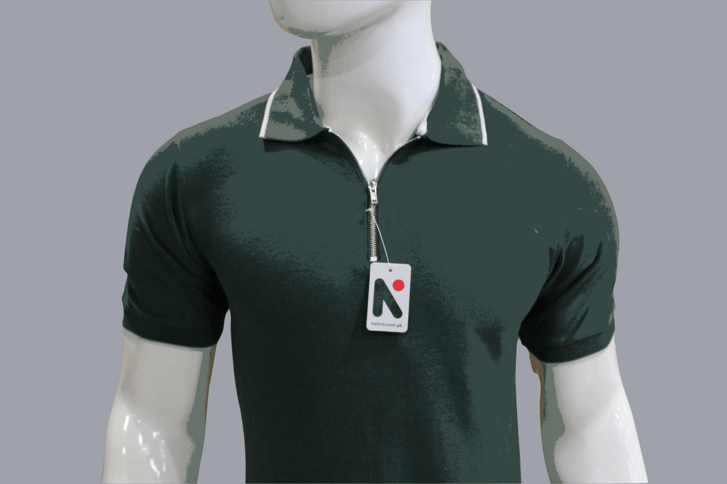 Mens Ziper Summer Polo Shirt