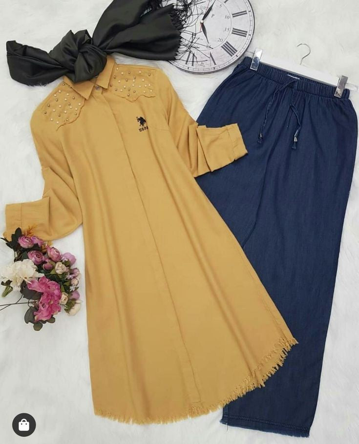 Chic Pack of 2 Women's Casual Summer Suit Set – Premium Stitched Kurti & Trousers | 50% Off Summer Sale | Item No. 986492