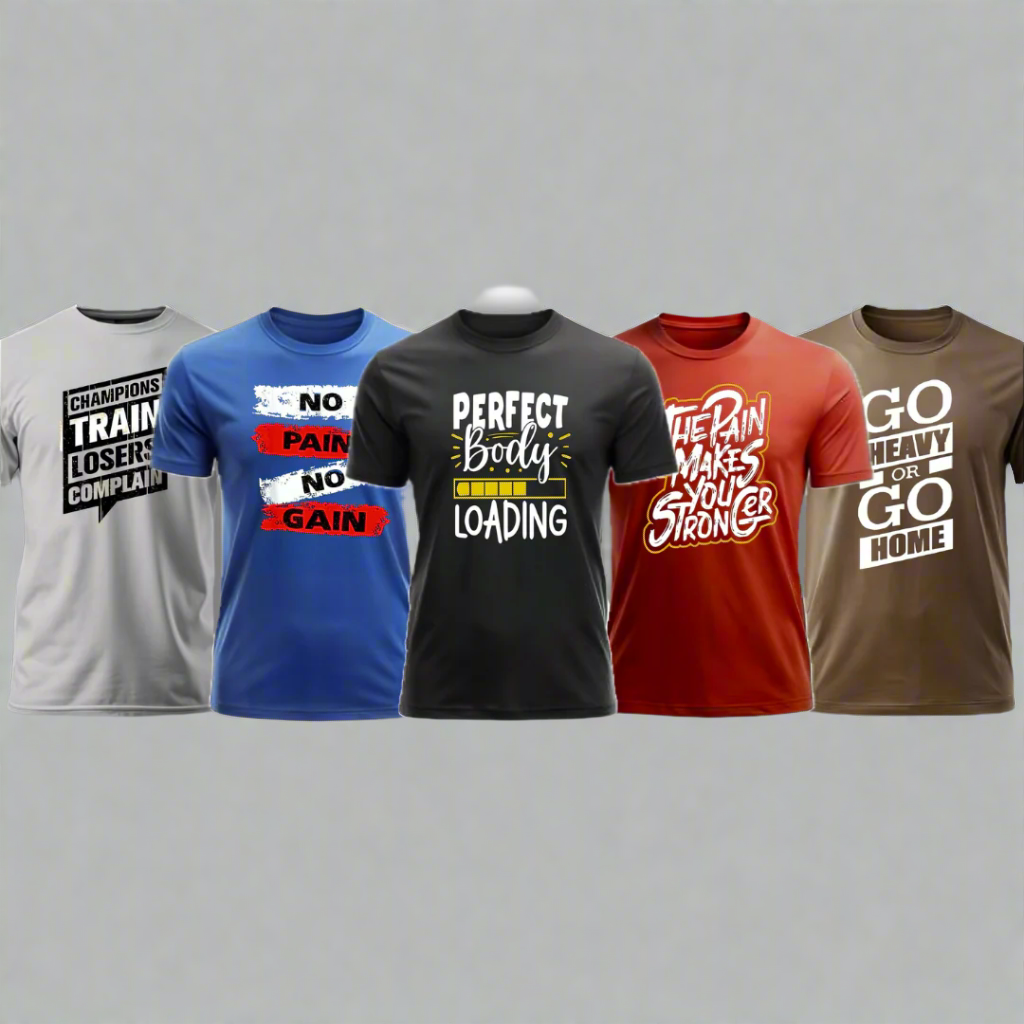 Pack of 5 Printed Dri-Fit Tees