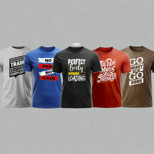 Pack of 5 Printed Dri-Fit Tees