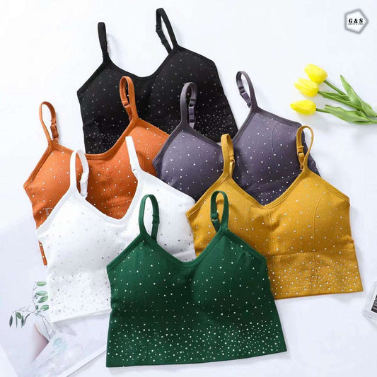 Stones Design Pack Of 3 Sports Bra/Bralette