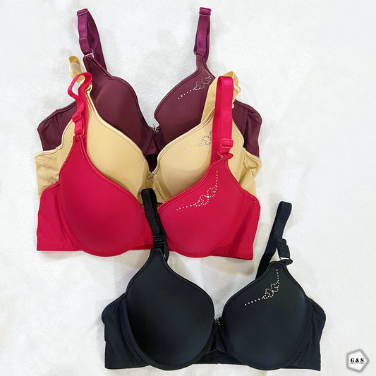 Pack Of 2 Light Paded Wired Bras