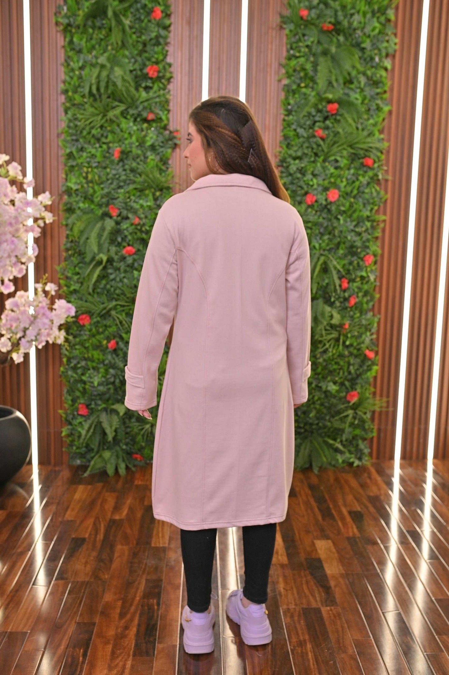 Long Fleece Coat For Women's 23