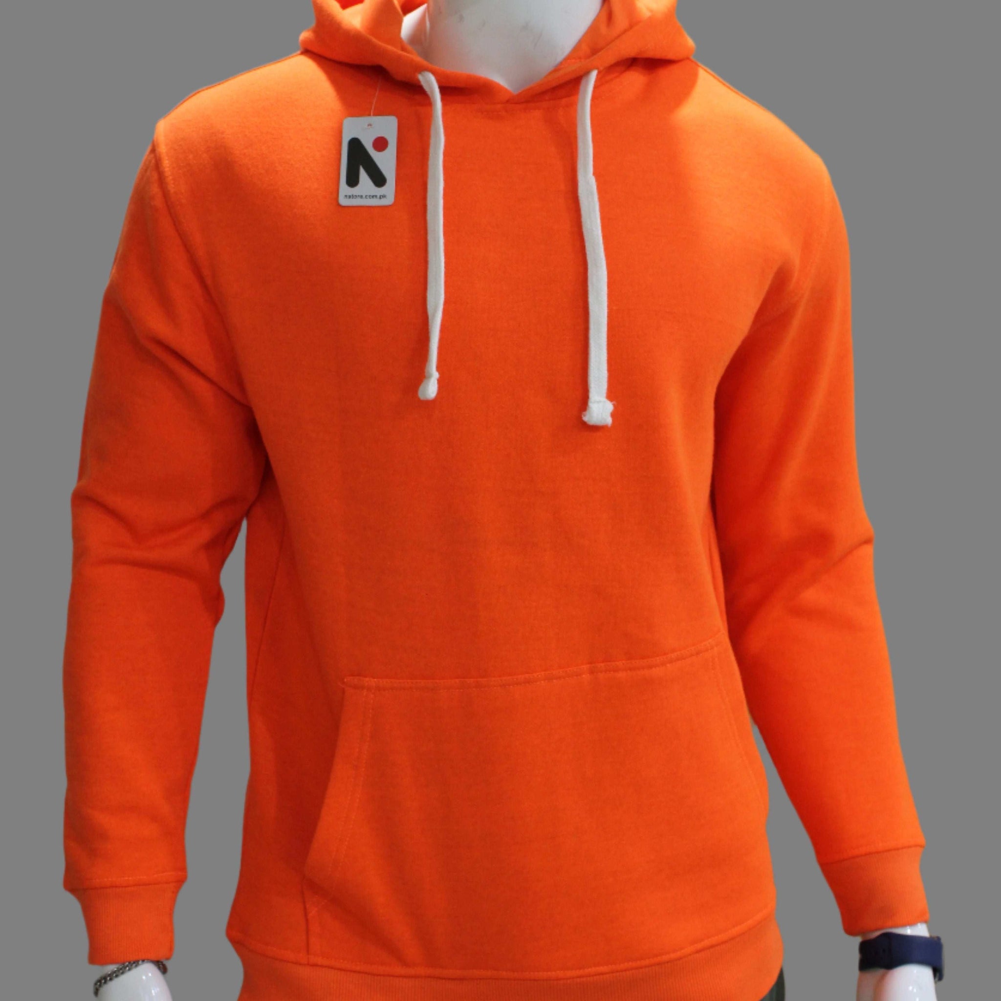 Solid Color Unisex Pullover Hoodie