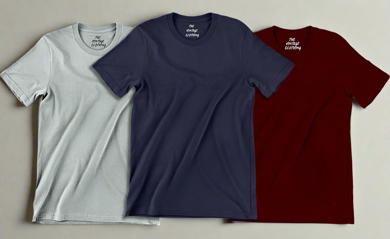 Pack of 3 plain Half sleeves T-Shirt