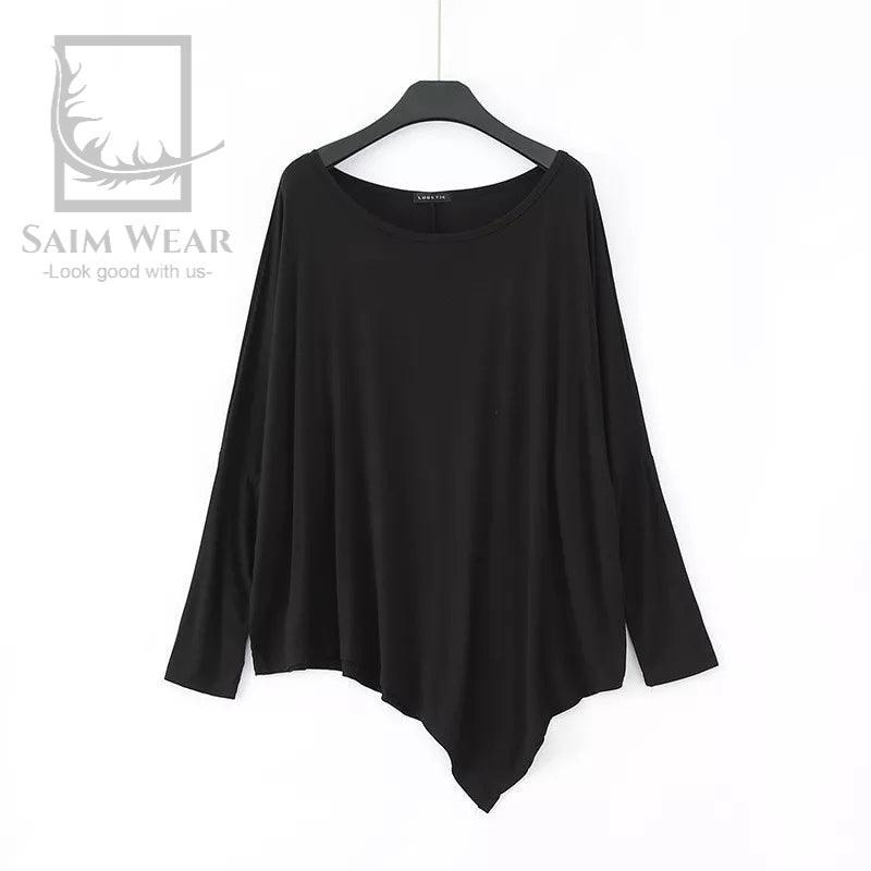 Cross Style Plain Women's Top