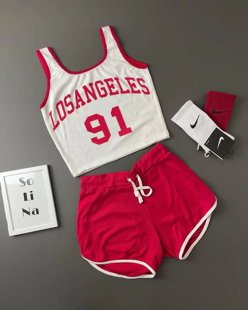 Los Angeles 91 Women's Premium Boxer Shorts Top Comfort & Style