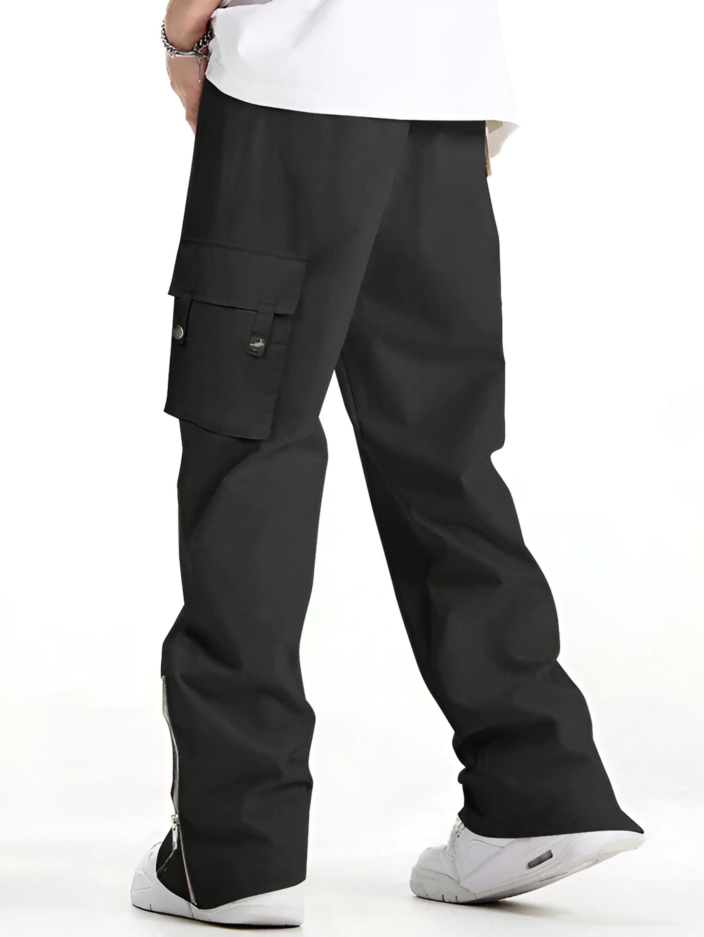 Men New Flap Button Pocket Cargo Pant / Trouser