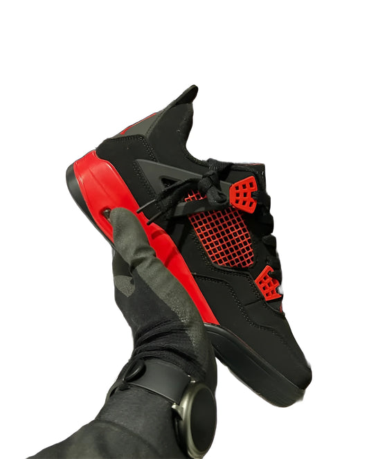 AIR JORDAN 4 - Retro - White with Red