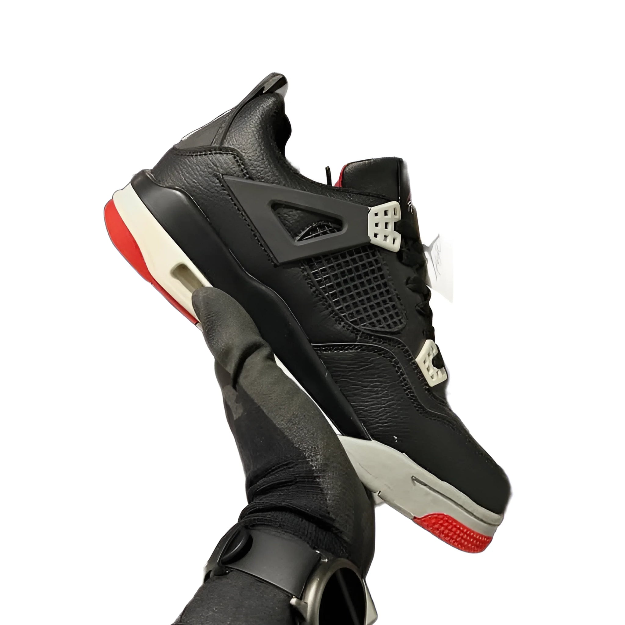 AIR JORDAN 4 - Retro - Black with Red