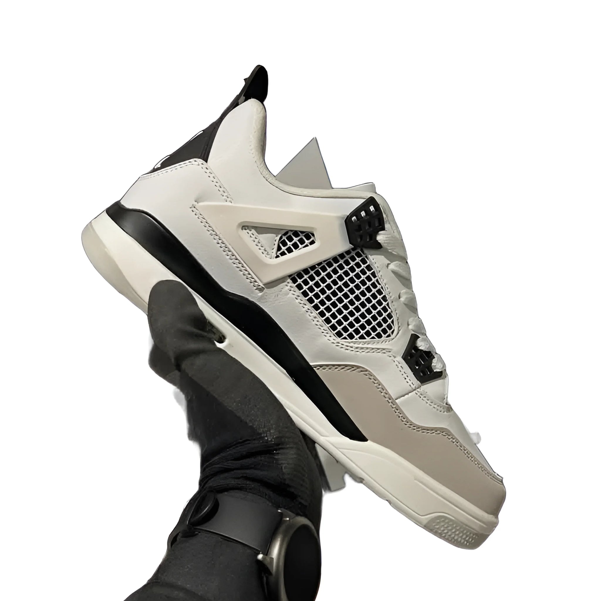 AIR JORDAN 4 - Retro - White with Black