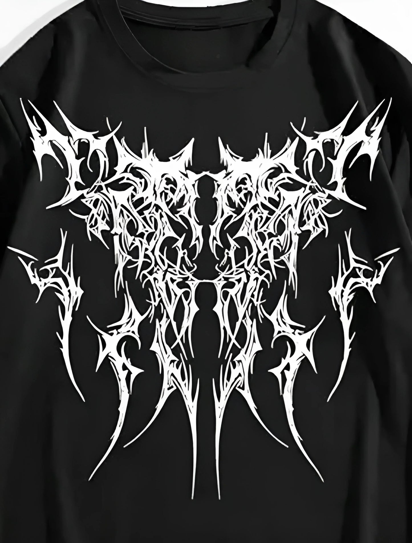 Men's Abstract Design Printed Drop Shoulder