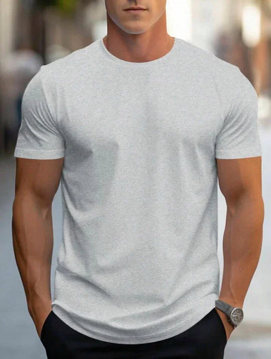 Men's Basic Solid Color T-Shirts.