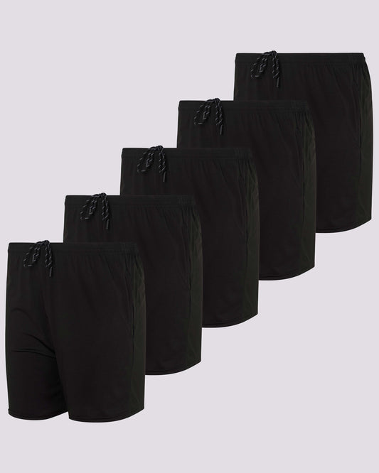 5 Pack: Men's Running Workout Shorts (Available in Big & Tall) D8T684