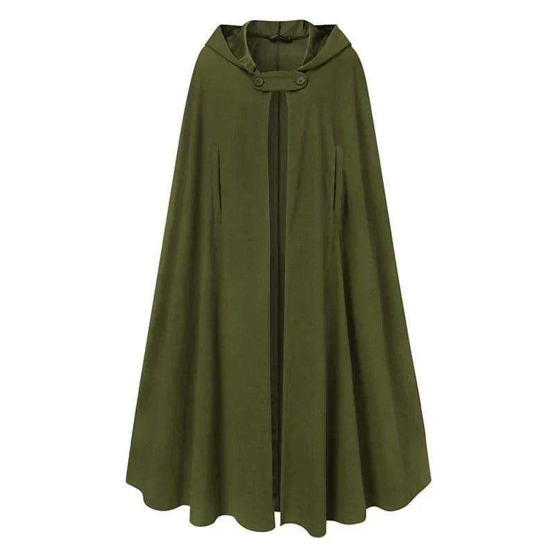 women's stylish long cape cloak hooded Coat Hoodies PonchomWarm Cosplay Outwear Windbreaker CH-330