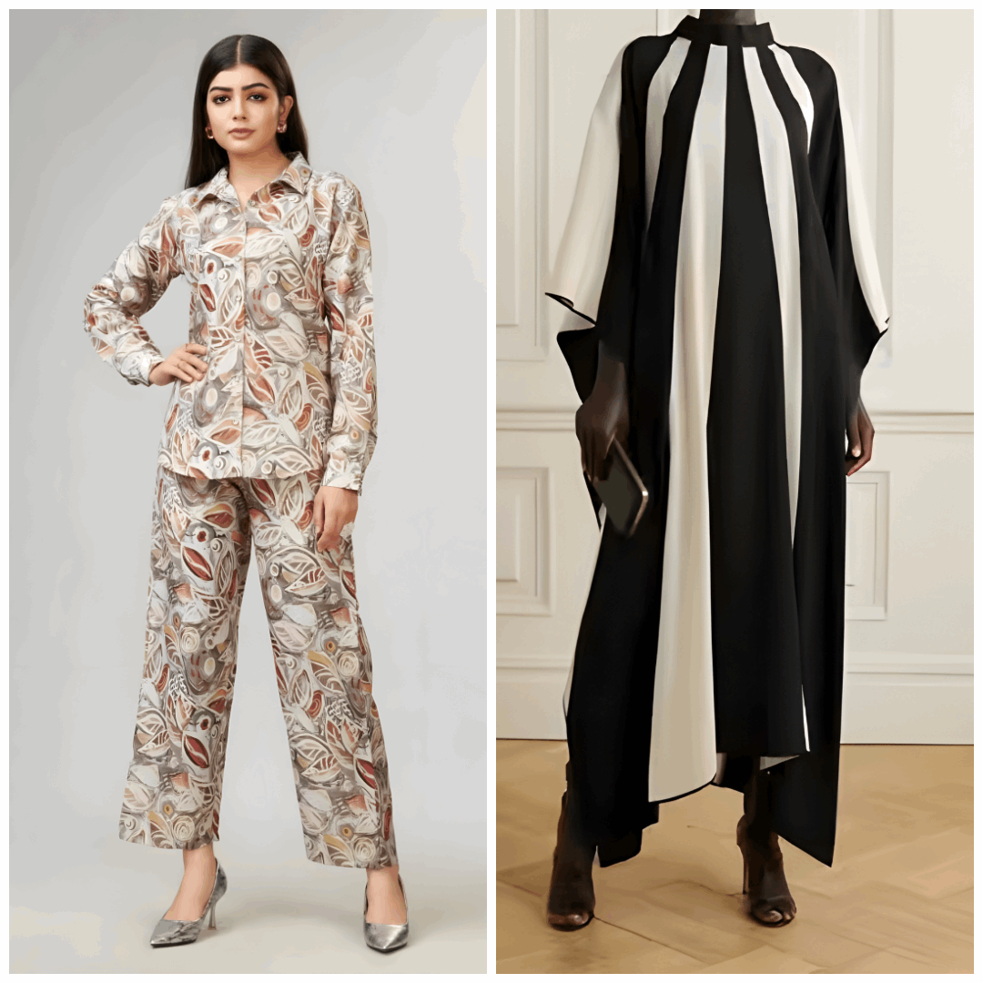 Buy 1 Get 1 Free - Chic Casual Floral Print Coord Two-Piece Set with Pants | Western Style Cotton Summer Suit 76388 (40% Off Super Summer Sale!